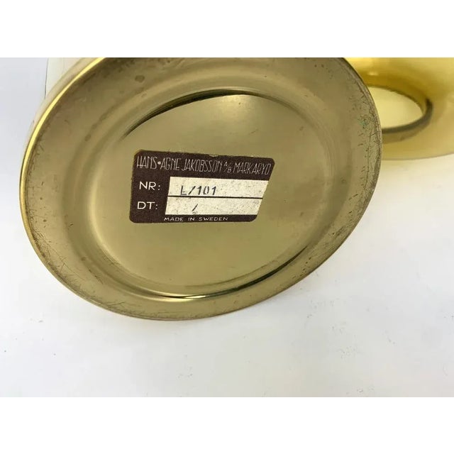 Swedish brass Oil Light by Hans-Agne Jakobsson for AB Markaryd, 1960s For Sale - Image 12 of 13