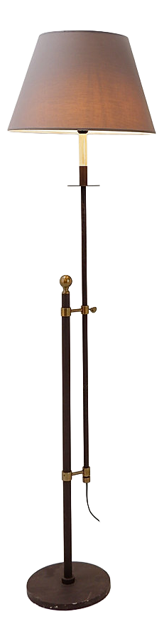 Mid-Century Height-Adjustable Floor Lamp in the style of Bergboms, 1960s