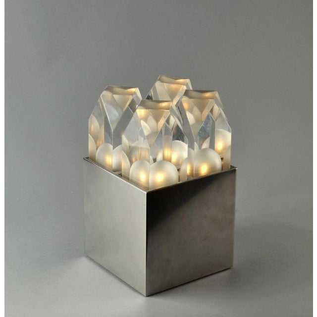 Sculptural Table Light by Gaetano Missaglia, Italy, 1960s For Sale - Image 6 of 14