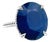 Natural Solitaire Sapphire Ring 6.5 14k W Gold 16.5 TCW Certified For Sale