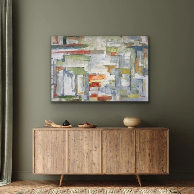 Contemporary Abstract Original Oil Painting For Sale - Image 4 of 12