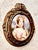 An exquisite 19th-century European oval miniature portrait depicting Queen Louise of Prussia (Louise of Mecklenburg-...