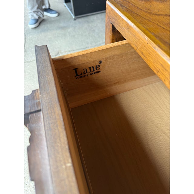 Wood 1970s Lane Furniture Pueblo Brutalist Nine-Drawer Dresser / Credenza For Sale - Image 7 of 10