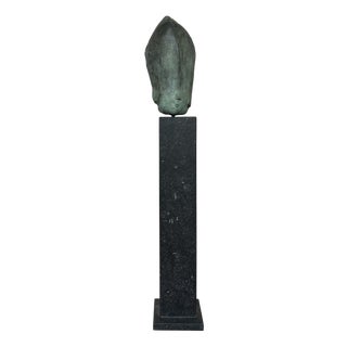 Monumental Bronze Head Sculpture from Filippa de Boer, 1980s For Sale