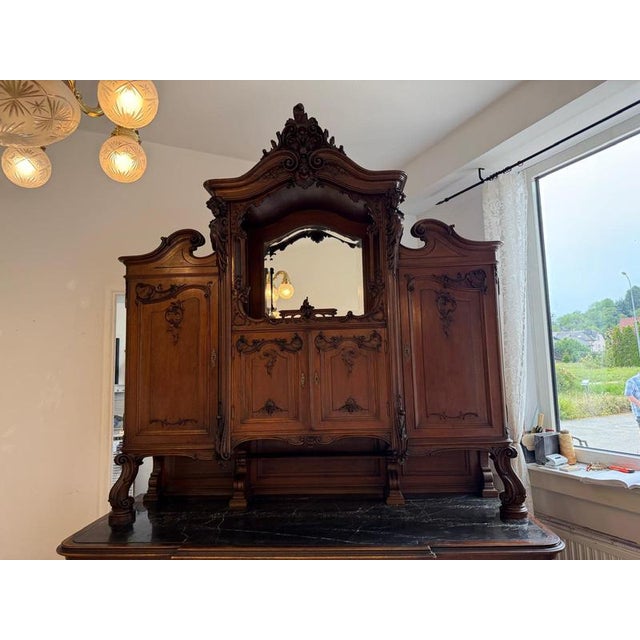 Baroque Pfeiferl Topboard Buffet, 1880s For Sale - Image 4 of 18
