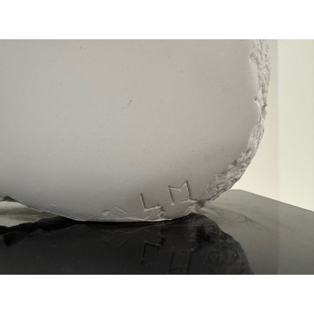 Larry Mohr Abstract Carved Head Sculpture on Base Signed For Sale In Atlanta - Image 6 of 6