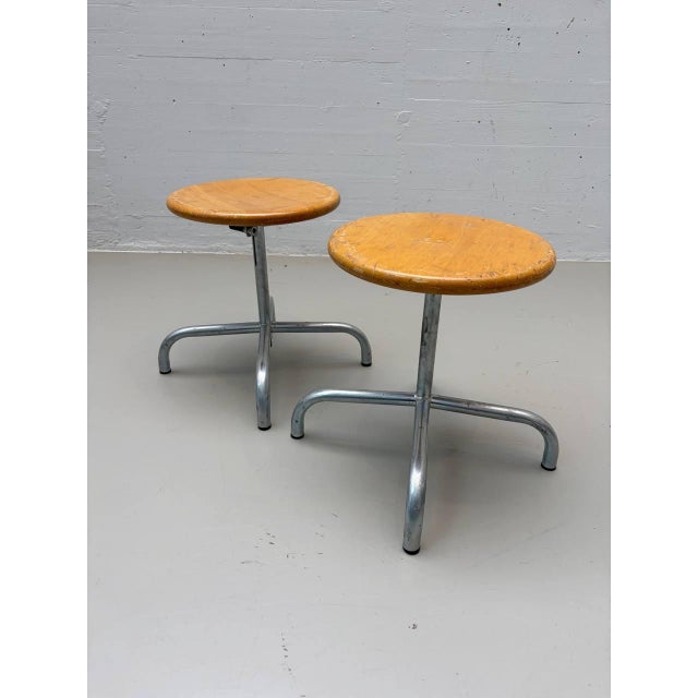 Vintage Industrial Swivel Stool, 1980s For Sale - Image 15 of 15