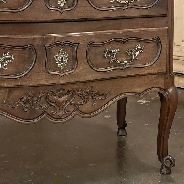 Antique Country French Regence Walnut Commode For Sale - Image 12 of 18