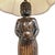 James Mont 1970s Hand Carved Balinese Figural Table Lamps in the Style of James Mont - A Pair For Sale - Image 4 of 12