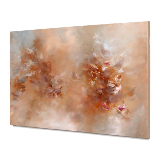 Realism Desert Awakenings - Large Neutral Abstract Landscape Acrylic Painting on Canvas by Ve Boisvert For Sale - Image 3 of 9