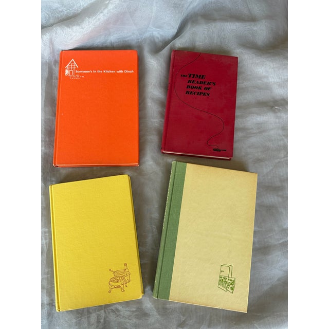 Yellow Decorative Vintage Cookbooks For Sale - Image 8 of 15