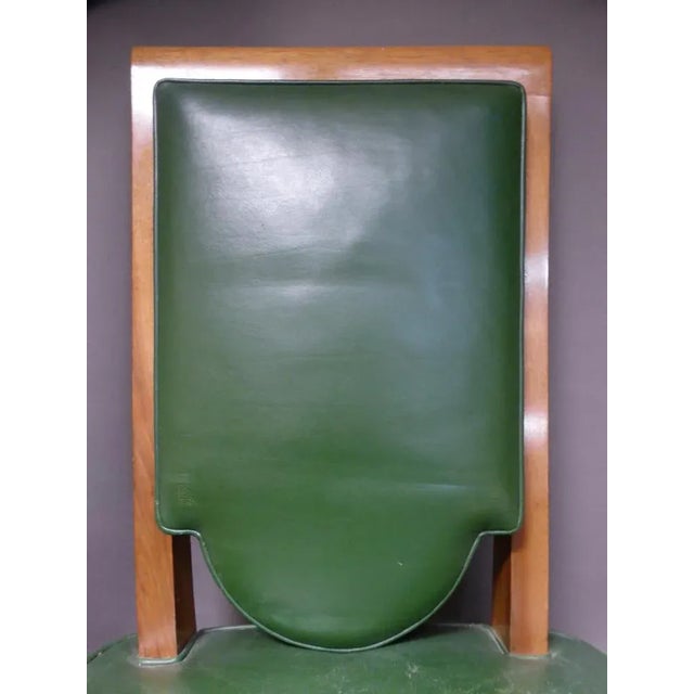 Mid-Century French Bronze and Leather Dining Chairs, Set of 12 For Sale - Image 4 of 13