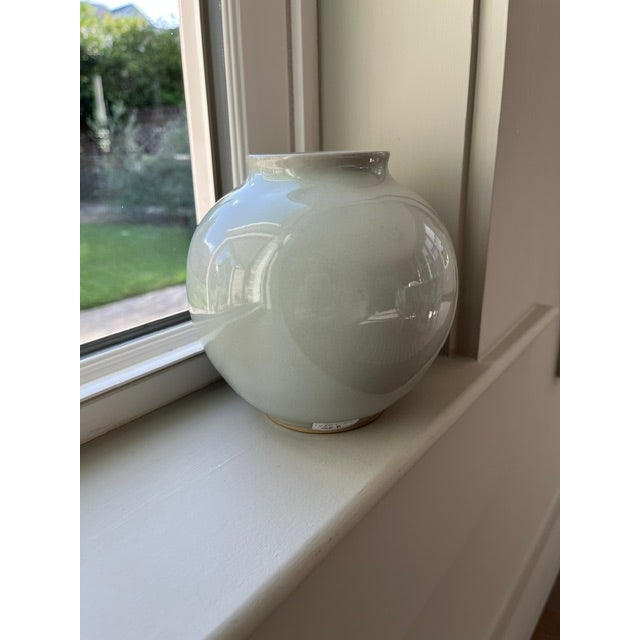 2020s Christiane Perrochon Celadon Vase For Sale - Image 5 of 7
