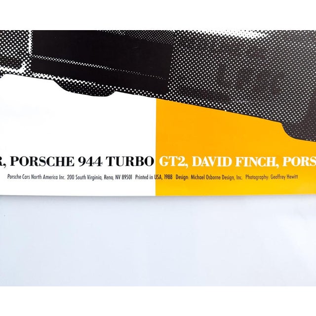 Silkscreen 944 Wins Double SCCA National Championships Poster from Michael Osborne, 1988 For Sale - Image 4 of 10