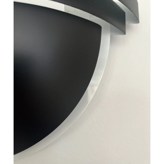 Spanish Black Metal Wall Sconces from Estiluz, Barcelona, 1980s, Set of 2 For Sale - Image 4 of 9
