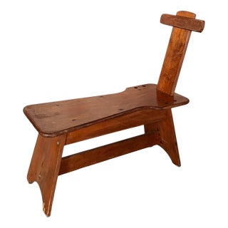 Handmade Oak Artist's Easel Bench For Sale