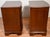 1940s Vintage Ethan Allen Regency Style Mahogany Pair of Nightstands For Sale - Image 9 of 13