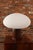 Mid-Century Modern Vintage Mushroom Table Lamp With Frosted Glass Shade and Walnut Base by Laurel For Sale - Image 3 of 12