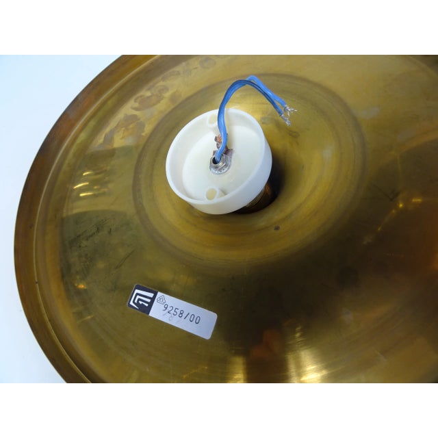 Gold Vintage Discus Sconce from Cosack Leuchten, 1960s For Sale - Image 8 of 9