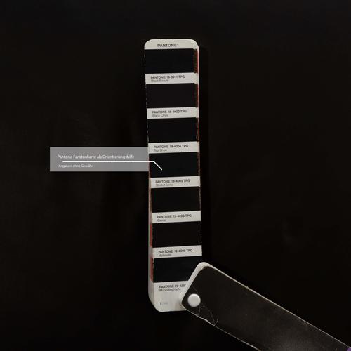 Koinor Volare Two-Seater Sofa in Black Leather For Sale - Image 10 of 15