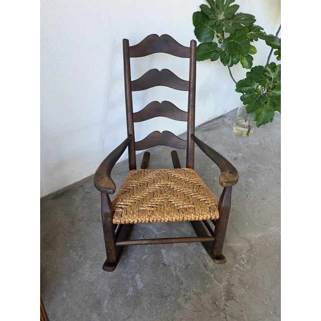 Antique French Rocking Chair, 1900s For Sale - Image 6 of 18