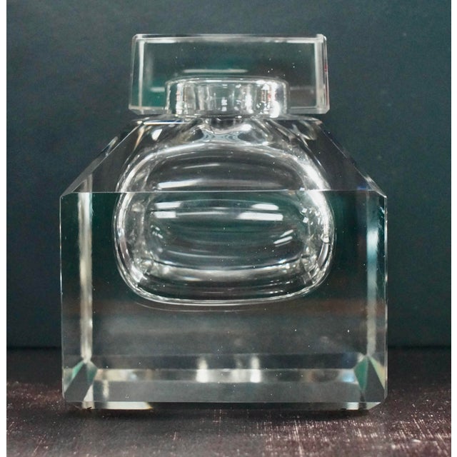 Victorian Crystal Dumpy Inkwell. This beautiful oversized inkwell, retaining the original cut glass lid. C1880 Victorian...