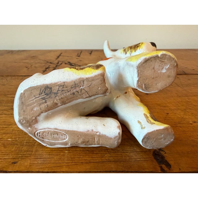 Vintage Pair of H. Mária Ráhmer Ceramic Sculptures of Terrier Dogs For Sale - Image 15 of 15