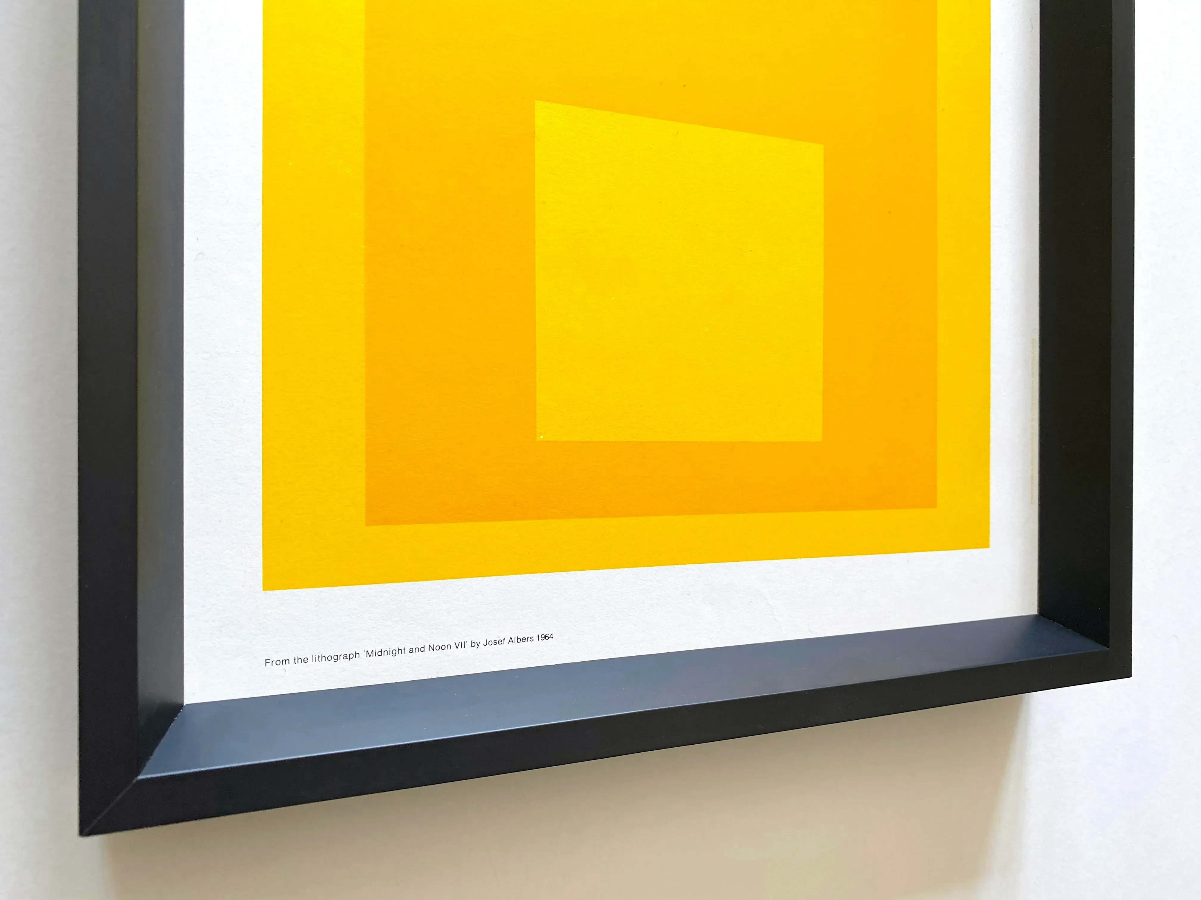 Josef Albers Vintage 1968 Mid Century Modernist Framed Exhibition