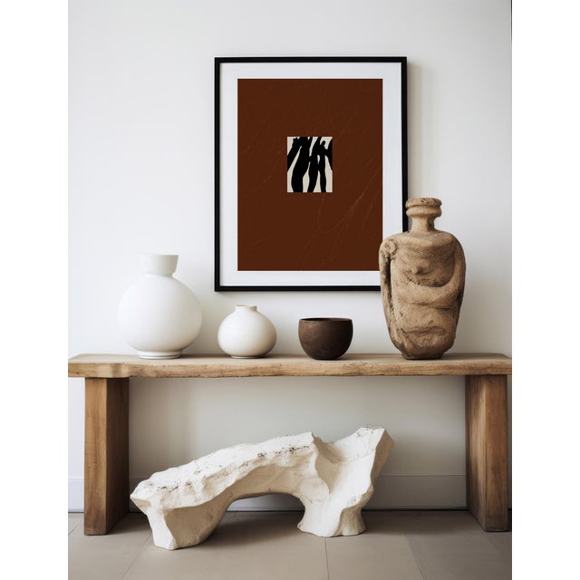 Contemporary Abstract Brown Giclee Print For Sale - Image 4 of 5