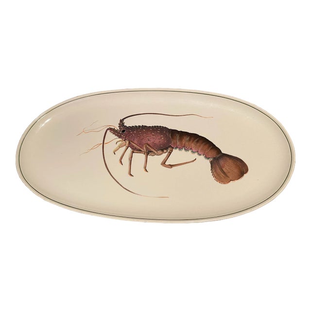 Large 1990s Villeroy & Boch Pacific Lobster Platter From Luxembourg For Sale