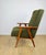 Vintage Lounge Chair in Green Olive Boucle, 1970s For Sale - Image 3 of 11