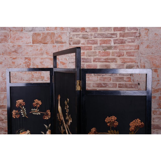 Art Deco Folding Screen in Oak, France, 1920s For Sale - Image 3 of 9