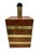 Large Italian Table Lamp in Walnut Burl and Brass, 1970s For Sale - Image 4 of 4