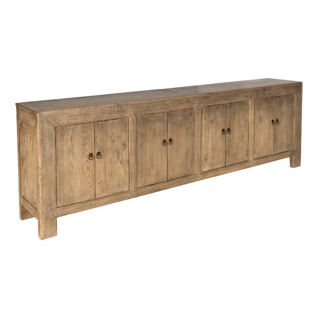 Handcrafted from reclaimed elm, this eight-door server brings warmth and character to any dining space. Each piece of wood...