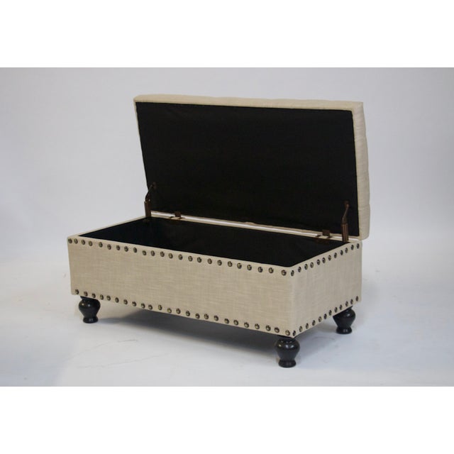 Upholstered Storage Ottoman Chairish