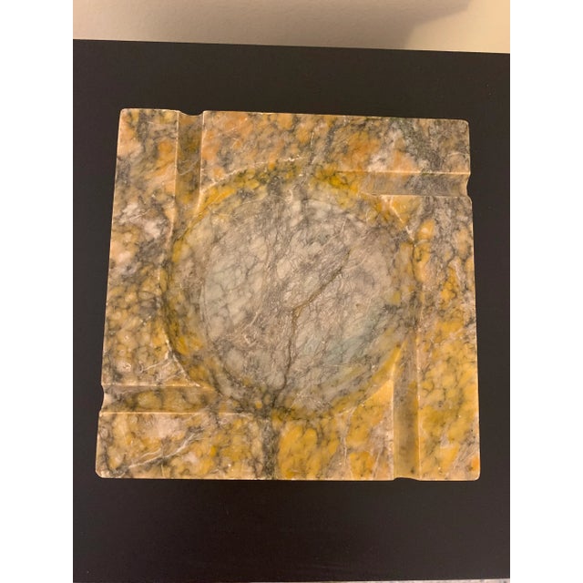 Mid 20th Century Vintage Large Organic Marble Ashtray Catchall For Sale - Image 10 of 10