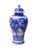 Ceramic Chinese Blue White Porcelain People Theme Urn Jar Container For Sale - Image 7 of 7
