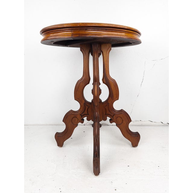 Brown Late 19th Century East Lake Era Side Table For Sale - Image 8 of 13
