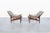 Mid-Century Modern Sculptural Walnut Reclining High-Back Lounge Chairs, 1960s For Sale - Image 4 of 12