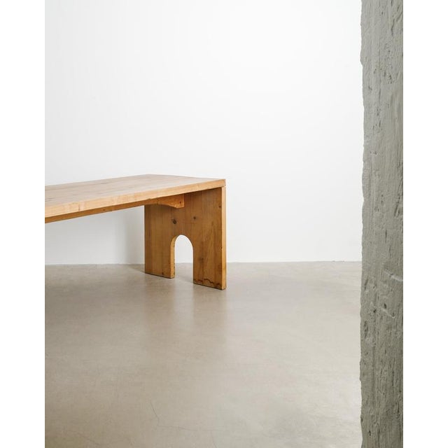 Dining Table in Pine by Mario Ceroli for Poltronova, 1970s For Sale - Image 3 of 9