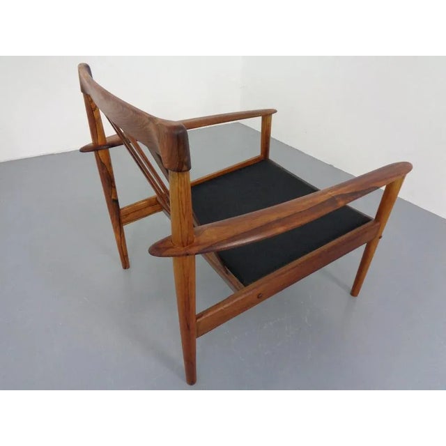 Danish Rosewood Model 56 Armchair by Grete Jalk for Poul Jeppesen, 1960s For Sale - Image 13 of 18