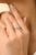 Natural Aquamarine Diamond Spring Flower Ring in 18k Gold for Her Size 7 For Sale - Image 4 of 14