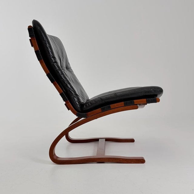 Black Mid-Century Modern Kangu Lounge Chair by Elsa Solheim and Nordahl Solheim for Rybo, 1970s For Sale - Image 8 of 18