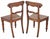 Antique Light Mahogany Chairs, 19th Century, Set of 2 For Sale - Image 4 of 7