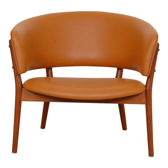 ND83 Lounge Chair in Teak and Cognac Aniline Leather by Nanna Ditzel, 1970s For Sale - Image 14 of 14