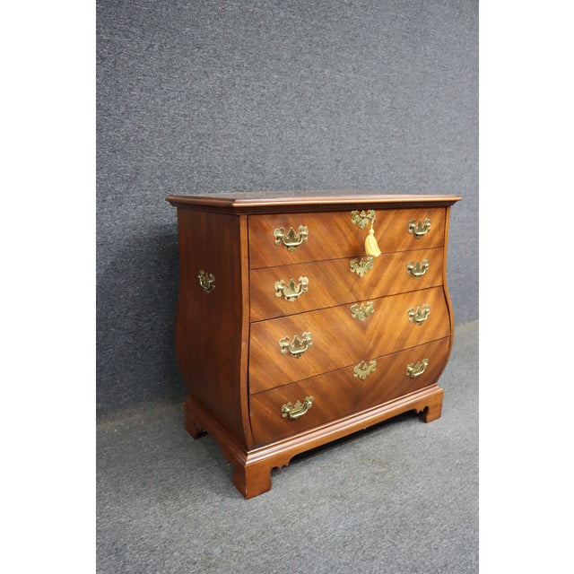 Traditional Weiman Cherry Bombay Commode Chest For Sale - Image 3 of 13