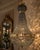Late 20thC French Louis XVI Black Gold Chandelier For Sale - Image 6 of 8