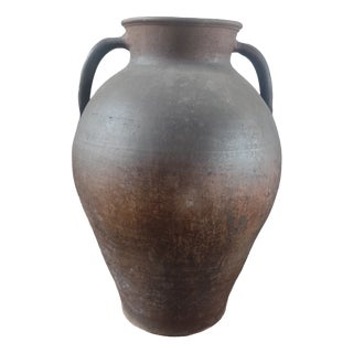 Large Rustic French Stoneware Jar, Normandy, Early 20th Century For Sale