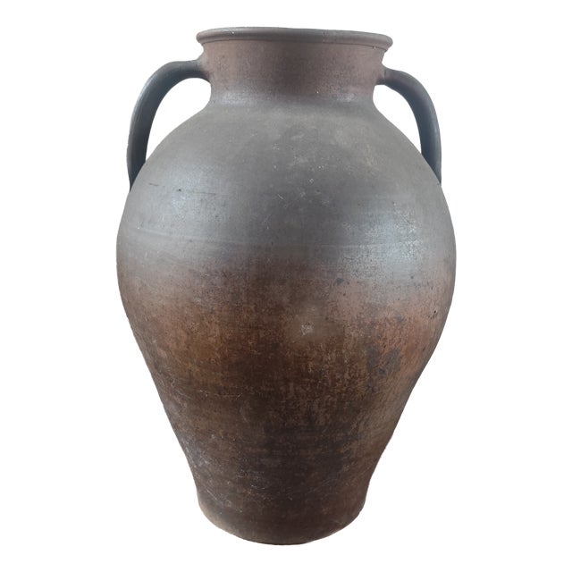 Large Rustic French Stoneware Jar, Normandy, Early 20th Century For Sale