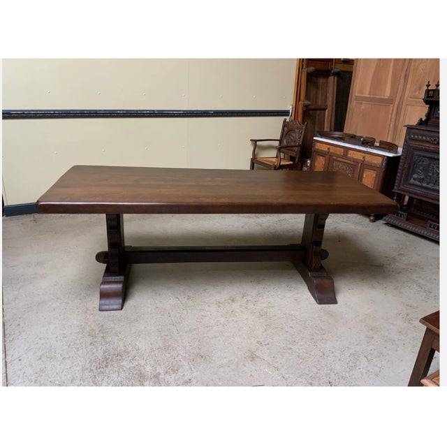 Antique Imposing Monastery Table, 1940 For Sale - Image 12 of 12